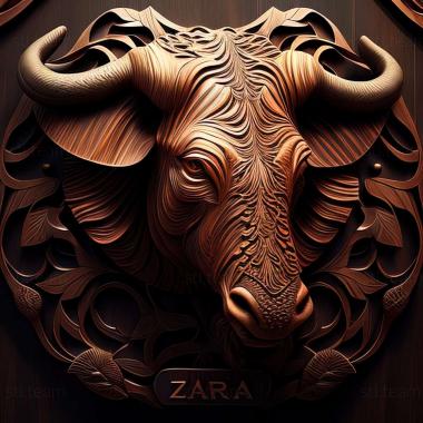 3D model Zarafa famous animal (STL)